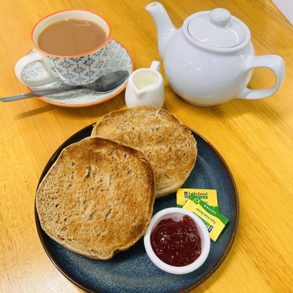Tea and Toast at the Cosy Café